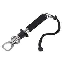  Catfish Pro Tournament Series Stainless Steel Fish Lip Gripper  with Scale, One-Handed Operation