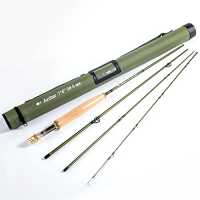 Wild Water Fly Fishing, 9 Foot, 5 and 6 Weight Rod and Reel, Deluxe Combo  Kit
