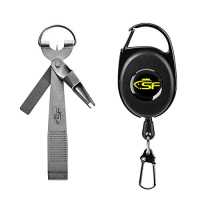 SF Fly Fishing Zinger Retractor Anglers Tool Gear Combo Stainless Steel Cord
