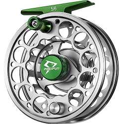 Piscifun Aoka XS Fly Fishing Reel with Sealed Drag,CNC-machined Aluminum  Alloy Body and Spool Light Weight Design Fly Fishing Reel with Clicker Drag  System Freshwater Fly Reel Fruit Green 5/6wt, Reels 