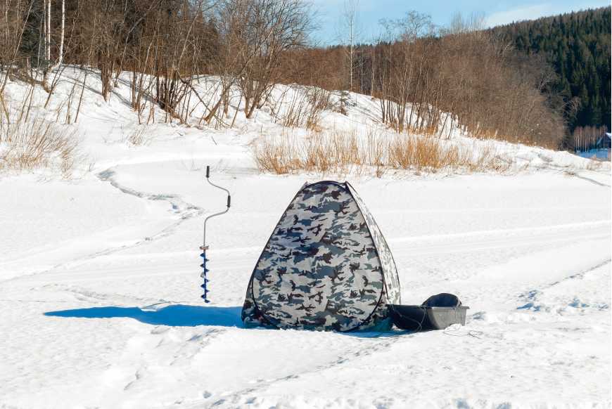 3-4 Person Windproof Insulated Ice Tent Ice Fishing Shelter Winter Fishing  Tent with 2 Doors 